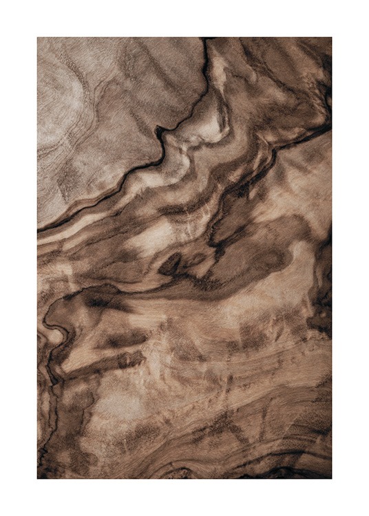 Abstract Wood Poster