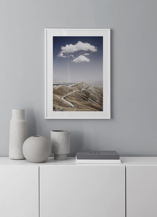 Scenic View Poster Strada Di Montagna Desenio It