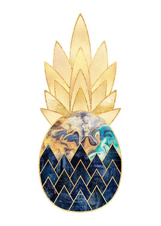 Graphic Pineapple 1 Poster