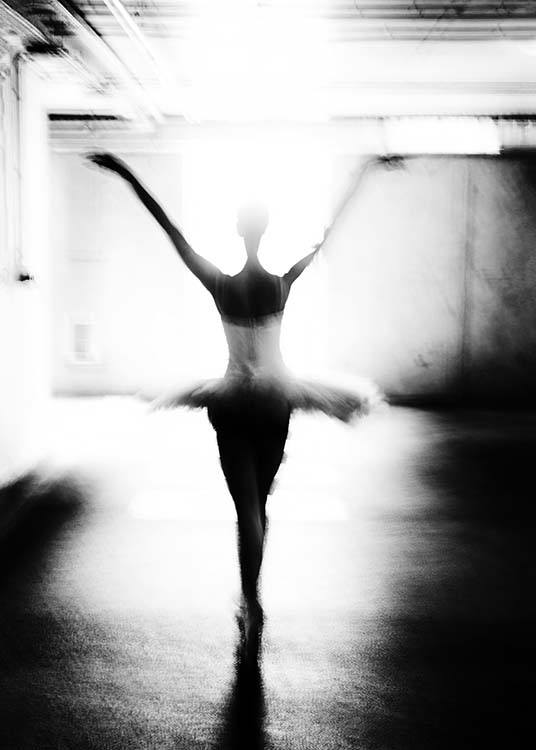 Ballet Dancer Poster / Bianco e nero  presso Desenio AB (2414)
