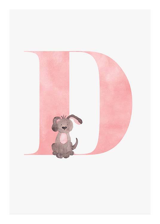 Alphabet D Poster