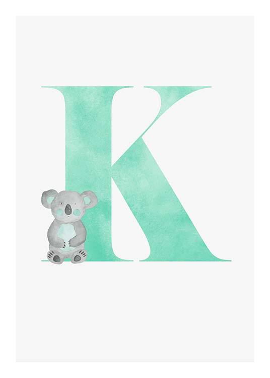Alphabet K Poster