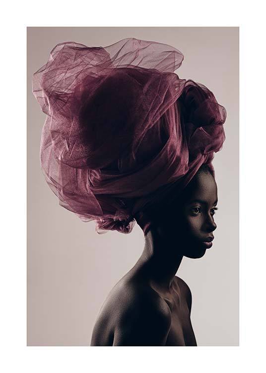 Purple Chiffong Poster