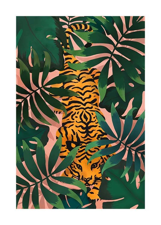 Tiger In Jungle Poster / Animali presso Desenio AB (3147)
