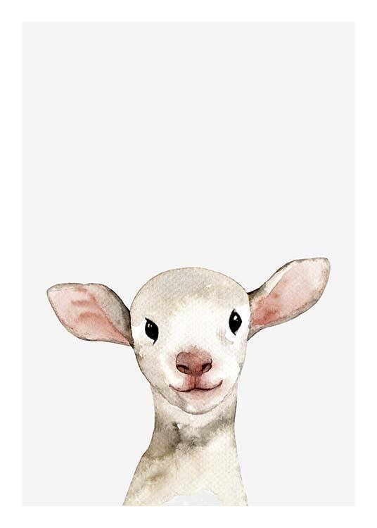 Little Lamb Poster / Quadri per bambini presso Desenio AB (3365)