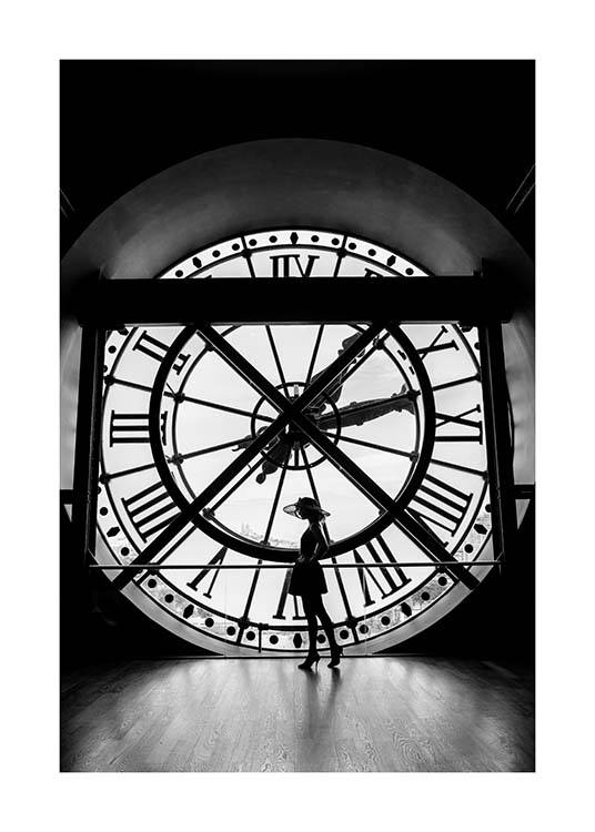 What's The Time? Poster / Bianco e nero  presso Desenio AB (3434)