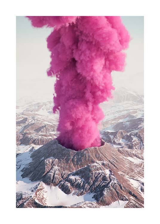 Pink Eruption Poster