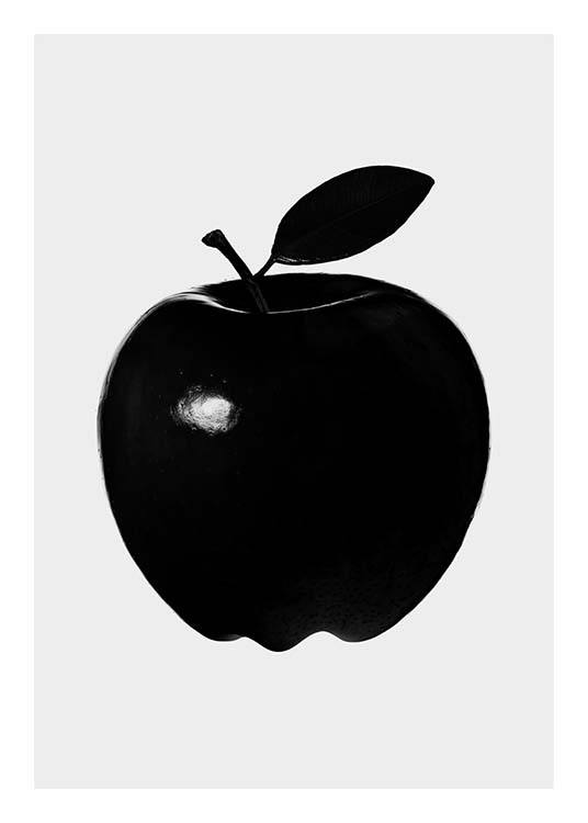 Black Apple Poster / Bianco e nero  presso Desenio AB (3517)