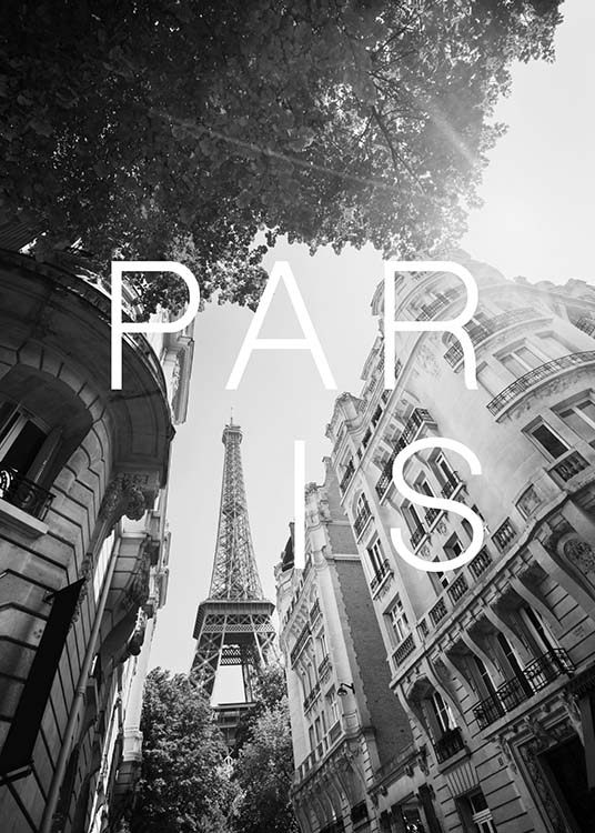 Paris B&W Poster / Bianco e nero  presso Desenio AB (3852)