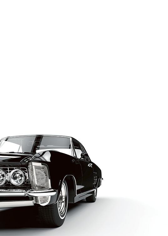 Black Car Poster / Bianco e nero  presso Desenio AB (7905)