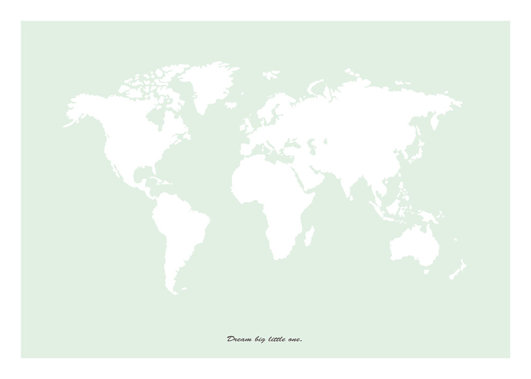 Dream Big Little One Green Poster