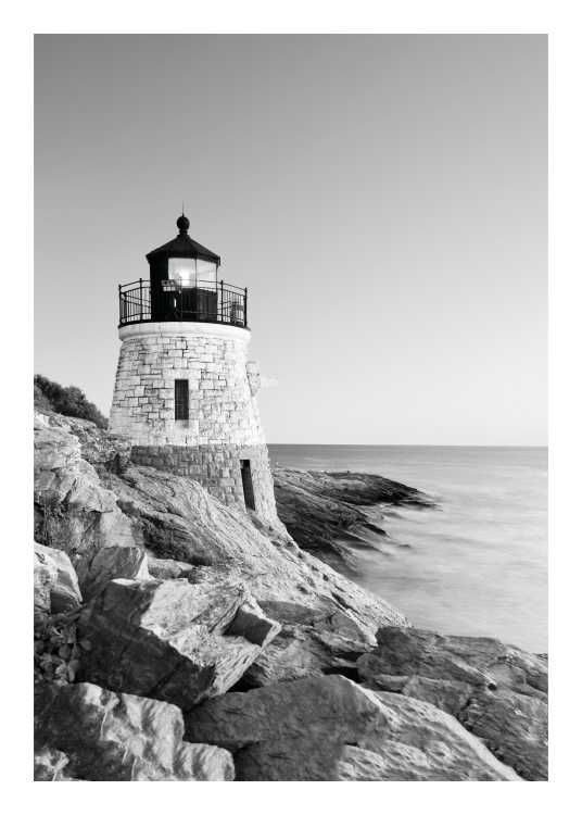 Lighthouse Poster / Bianco e nero  presso Desenio AB (8163)