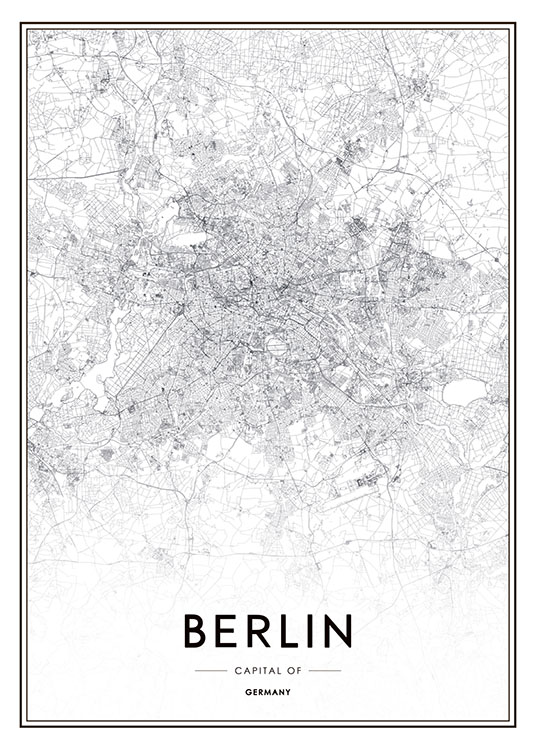 Berlin En Poster / Mappe e città presso Desenio AB (8275)