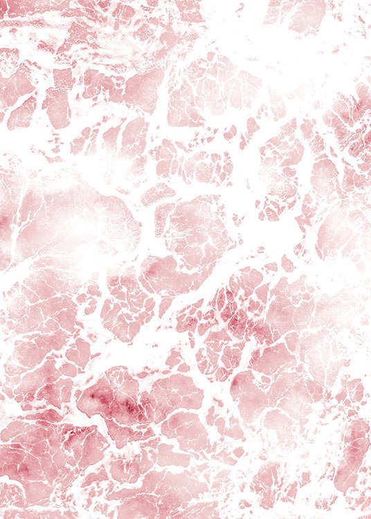 Pink Sea Foam Poster