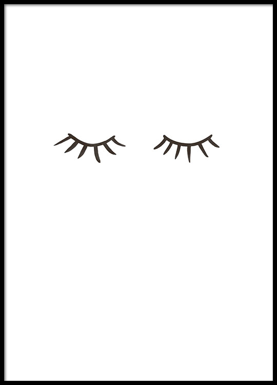 Eyelashes Poster