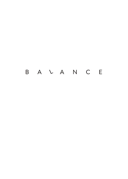 Simple Balance Poster / Testi e citazioni presso Desenio AB (8858)