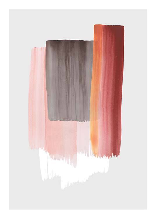 Color Strokes No2 Poster