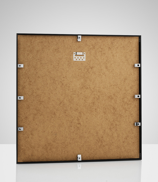 Cornice in metallo nera, 50x50 Cornice in metallo nero, 50x50 De