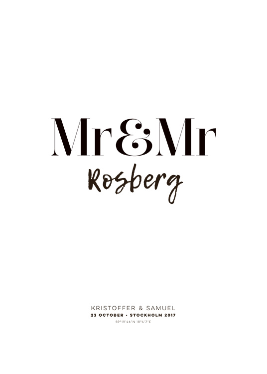 Mr and Mr Personal Poster