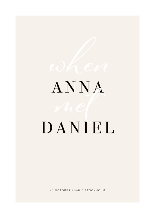 When They Met Personal Poster