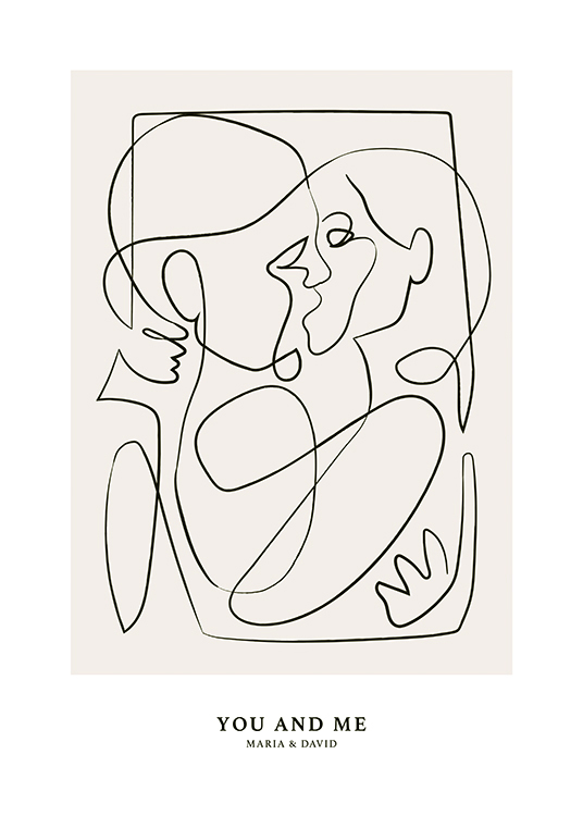 Abstract Figures No2 Personal Poster / Line Art presso Desenio AB (pp0246)