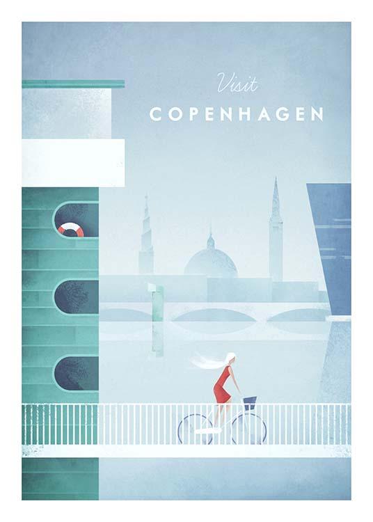 Copenhagen Travel Poster