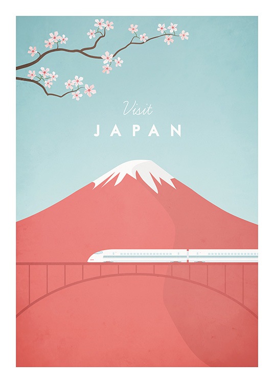 Visit Japan Poster / Natura presso Desenio AB (pre0049)