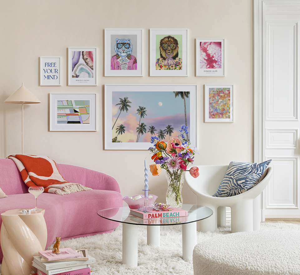 Arte colorata per il soggiorno