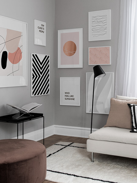 Posters con disegni grafici di Desenio 